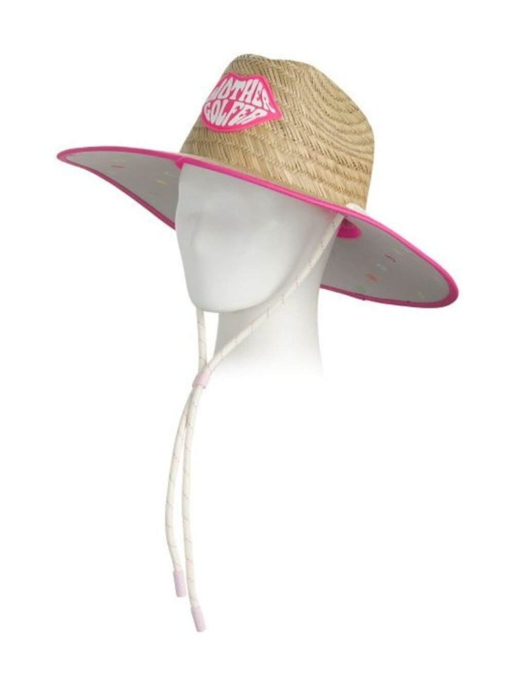 G/FORE Golf Straw Sun Hat Adjustable Chin Strap UV Protection New With Tag